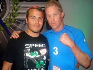 PJG_w PJ (Groomsman) and Jimmy at "Nolan Bachelor Party 2008"